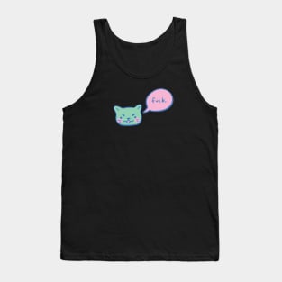 rude cat Tank Top